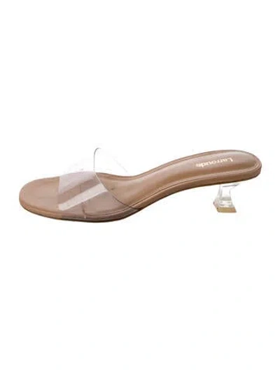 Pre-owned Larroude Pvc Slides