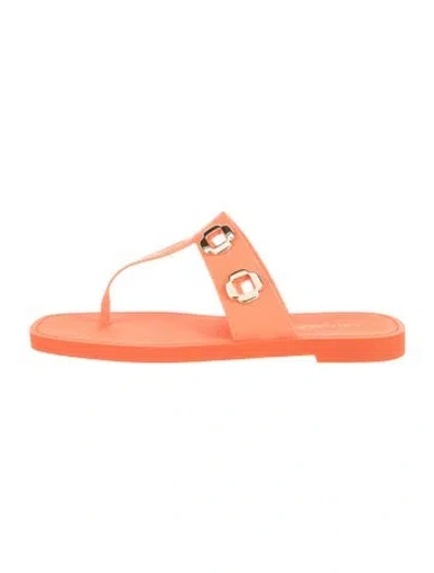 Pre-owned Larroude Rubber In Orange