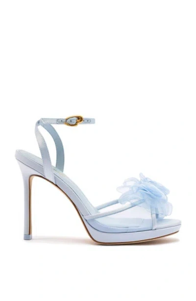 Larroude Larroudé Salma Platform Sandal In Cerulean Blue