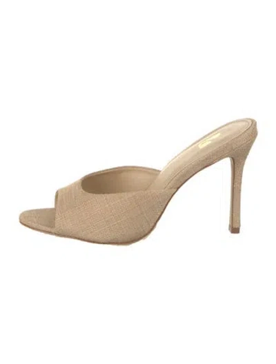 Pre-owned Larroude Sandals In Neutral