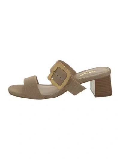 Pre-owned Larroude Sandals In Neutral