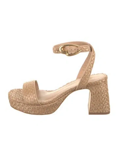 Pre-owned Larroude Sandals W/ Tags In Neutral
