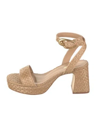 Pre-owned Larroude Sandals W/ Tags In Neutral