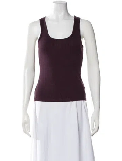 Pre-owned Larroude Scoop Neck Sleeveless Top W/ Tags In Purple
