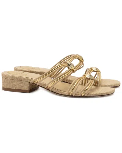 Larroude Larroudé Shelly Leather Mule In Brown