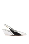 Larroude Loulou Pumps Silver In Silver
