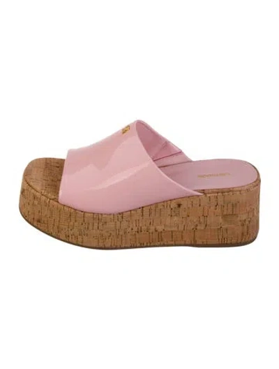 Pre-owned Larroude Slides W/ Tags In Pink