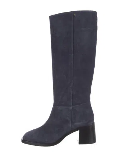 Pre-owned Larroude Suede Boots In Blue