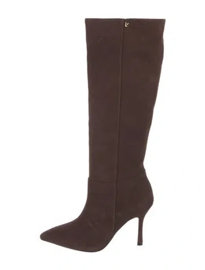 Pre-owned Larroude Suede Boots In Brown