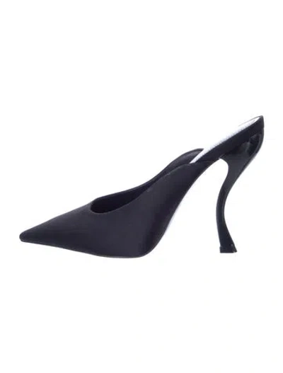 Pre-owned Larroude Suede Mules In Blue