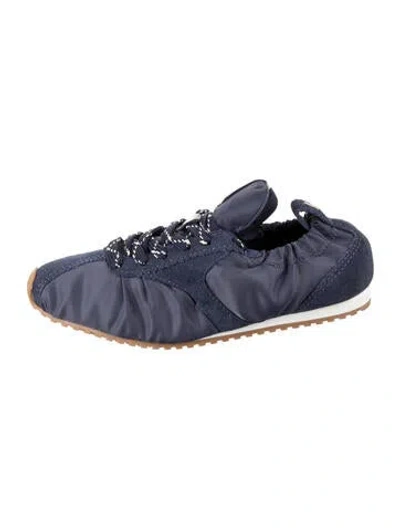 Pre-owned Larroude Suede Sneakers In Blue