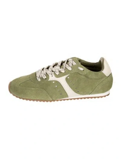 Pre-owned Larroude Suede Sneakers W/ Tags In Green