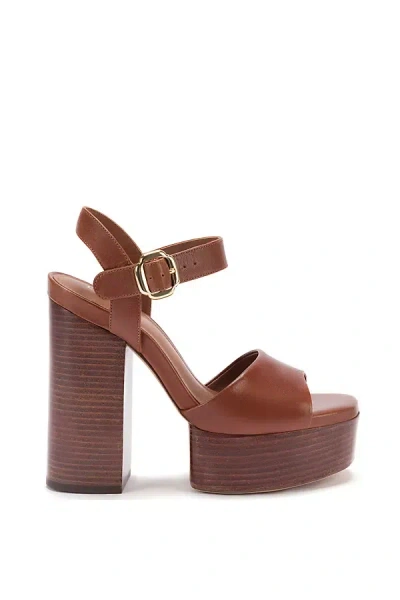 Larroude Vanessa Platform Sandal In Brown