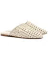 Larroude Larroudé Venice Macrame Leather Mule In White
