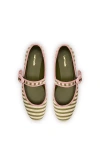 Larroude Verona Ballet Flat In Green