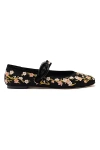 Larroude Verona Ballet Flat In Black