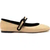 Larroude Verona Ballet Flat In Neutral