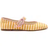 Larroude Larroudé Verona Ballet Flat In Gold