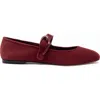 Larroude Larroudé Verona Ballet Flat In Burgundy