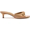 Larroude Women's Verona Kitten Heel Mule Sandals In Hazelnut