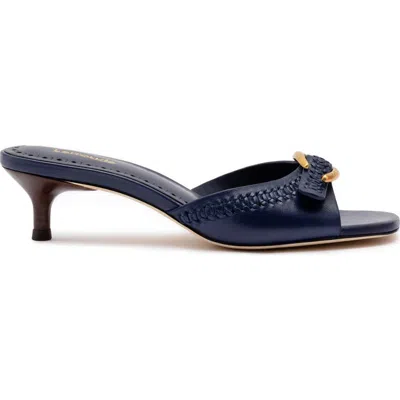 Larroude Larroudé Verona Mule In Navy