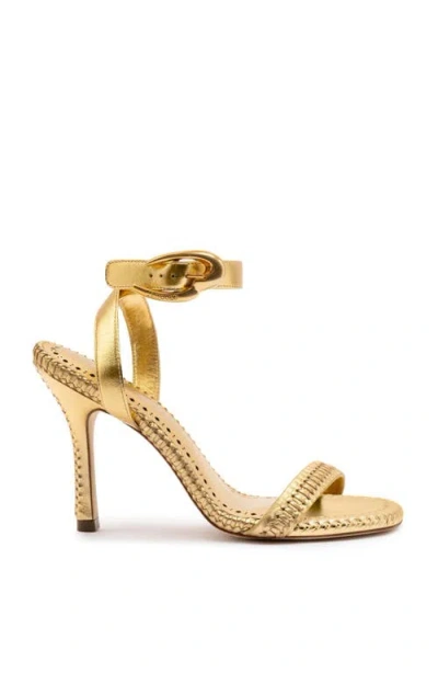 Larroude Larroudé Verona Sandal In Gold