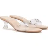 Larroude Larroudé Vivi Swarovski® Crystal Embellished Kitten Heel Slide Sandal In Multi