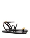 Larroude Women's Biarritz Sandals In Black