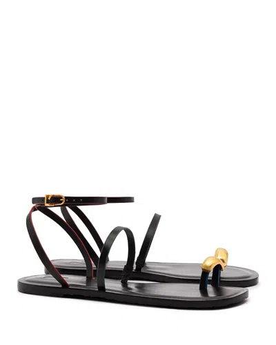 Larroude Women's Biarritz Sandals In Black