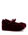 Larroude Women's Blair Flatform Pumps In Dark Red