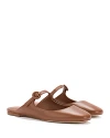 Larroude Larroudé Blair Patent Mary Jane Mule In Caramel