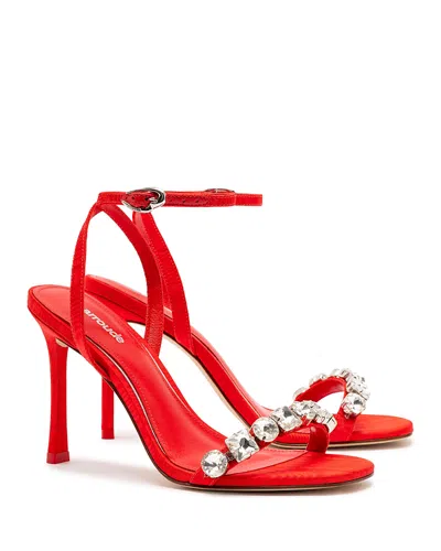 LARROUDE WOMEN'S CALYPSO EMBELLISHED HIGH HEEL SANDALS