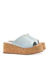 Larroude Women's Charli Platform Sandals In Blue