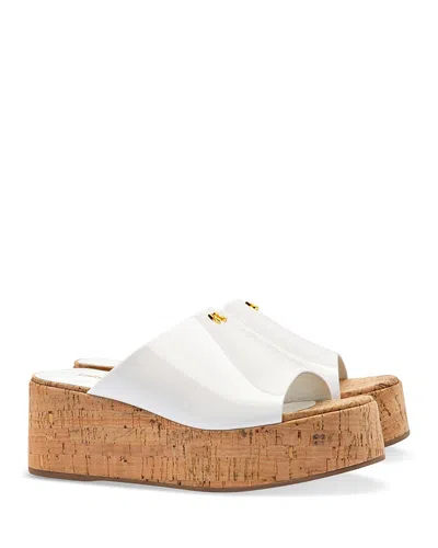 Larroude Women's Charli Platform Sandals In White