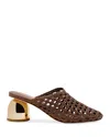 Larroude Women's Dew Drop Macrame Mule Pumps In Burn