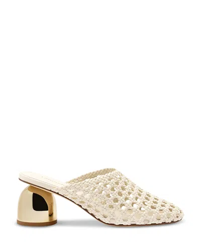 LARROUDE WOMEN'S DEW DROP MACRAME MULE PUMPS