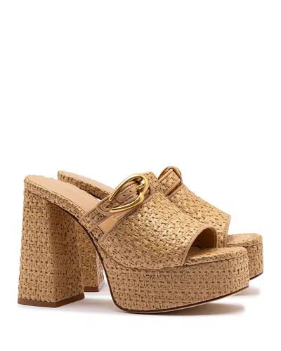 Larroude Women's Dolly Verona Mule Sandals In Brown