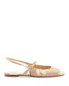 Larroude Georgina Ballet Flat In Beige