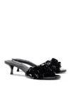 Larroude Greta Mule Heels In Black
