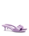 Larroude Greta Mule Heels In Lilac