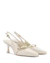 Larroude Ines Slingback Pump In Ivory