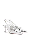 Larroude Ines Pump Silver Specchio In Silver