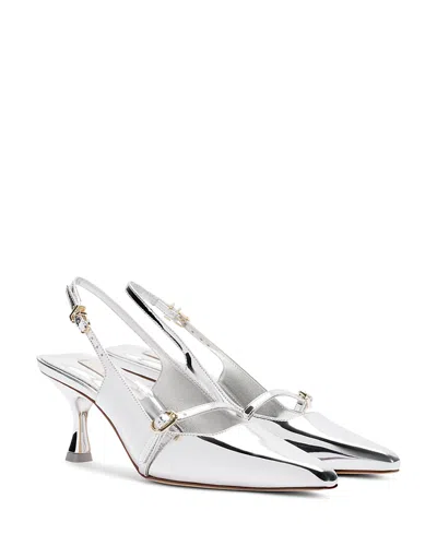 LARROUDE WOMEN'S INES POINTED TOE SLINGBACK PUMPS