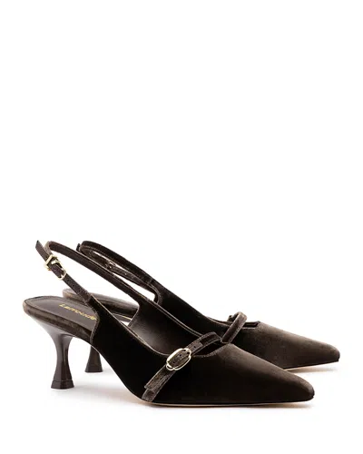 Larroude Women's Ines Slingback Pumps In Expresso
