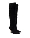 Larroude Julia Suede Boot In Black