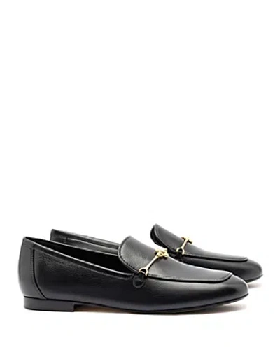 Larroude Women's Katherine Hardware Loafer Flats In Black