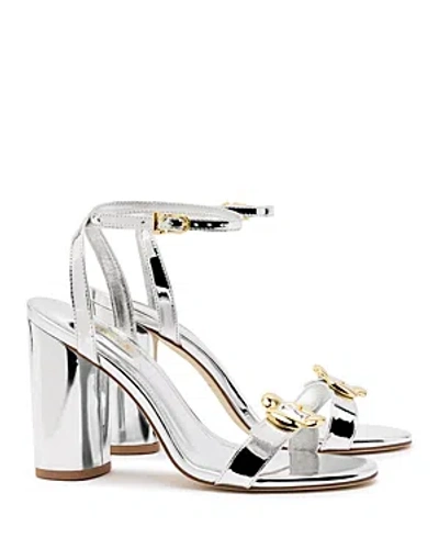 Larroude Women's Maizie Strappy High Heel Sandals In Silver