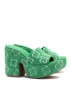 Larroude Women's Margot Platform High Heel Sandals In Green