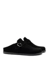 Larroude Larroudé Milan Suede Clog In Black