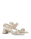 Larroude Milan Sandals Ivory In Ivory